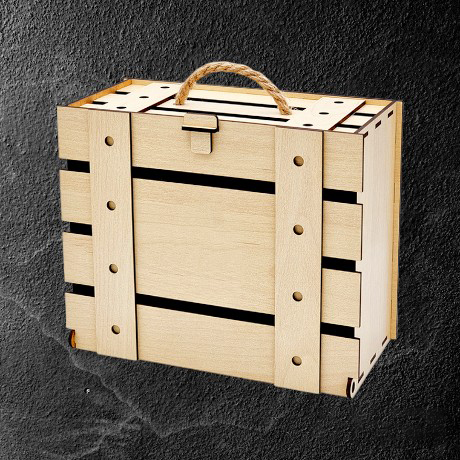 Чемоданчик ламинированный из HDF 19*23*11,5 см 